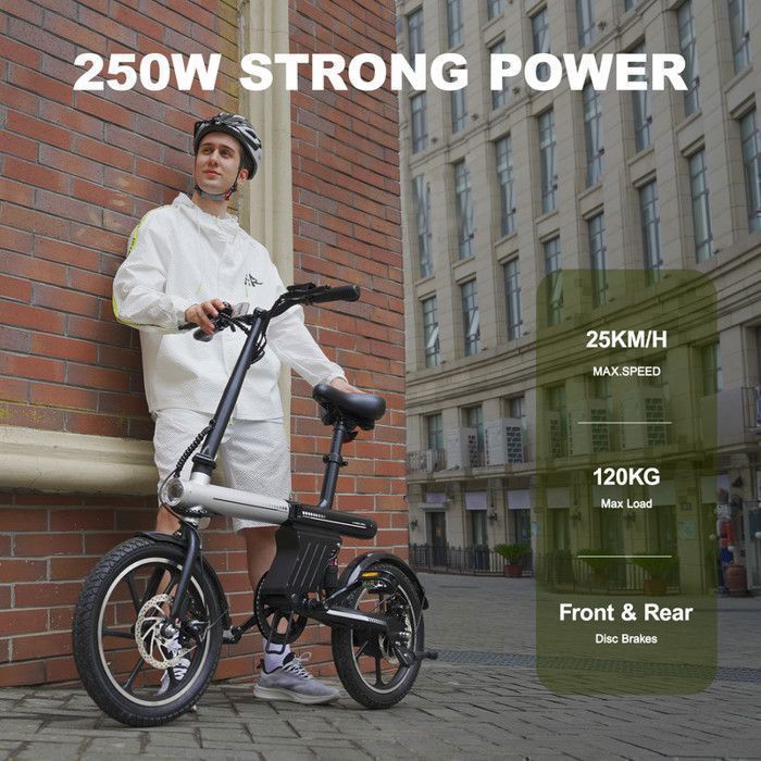 AVDLEU Vélo Électrique Pliable Roues 16" Moteur 250W 25km/h — free download