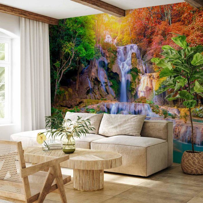 Papier peint panoramique paysage 350x256 cm - Revêtement mural ...