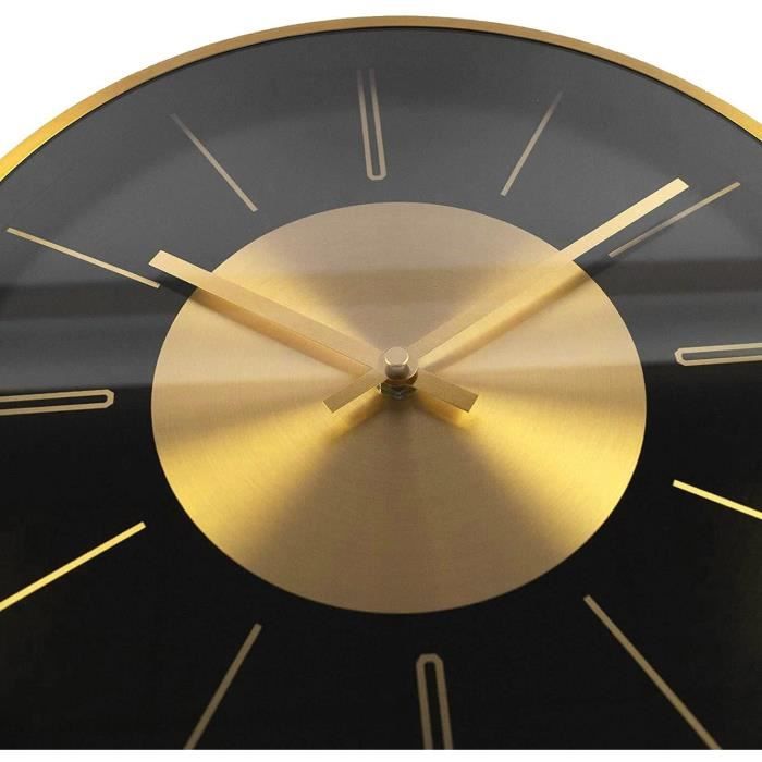 Horloge Murale Moderne HERMLE Avec Pendule - Mouvement Quartz - Aluminium Argenté - 70 Cm - Neuf