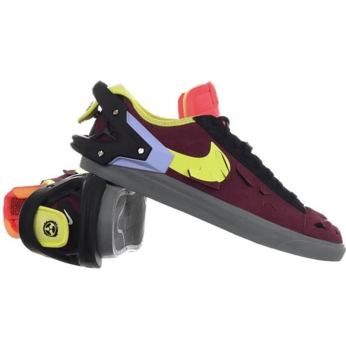 Chaussures NIKE Blazer Low Acrnm Cerise Noir Homme Adulte Rouge Cdiscount Chaussures
