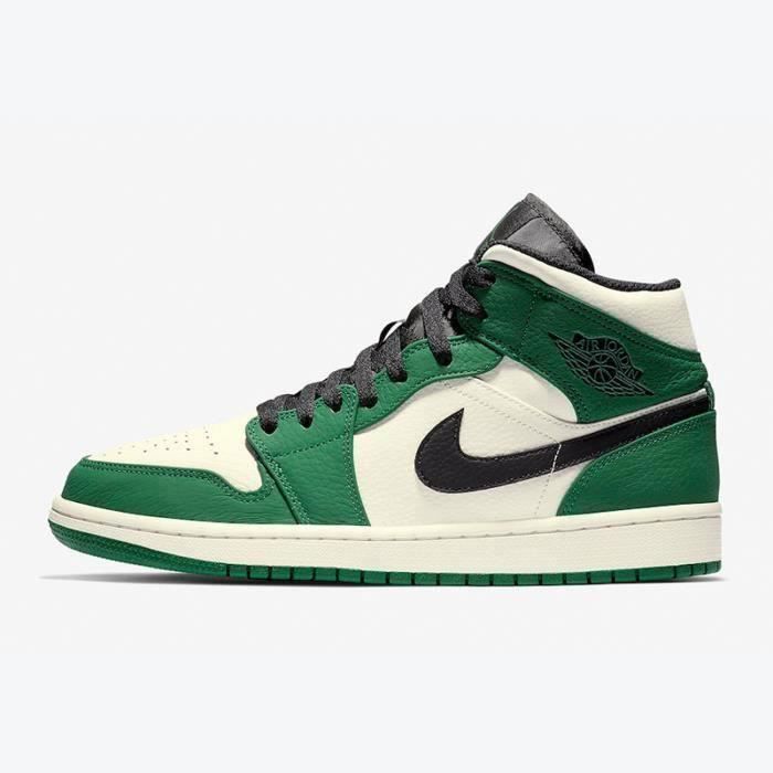 Jordan 1 verte et blanche sales