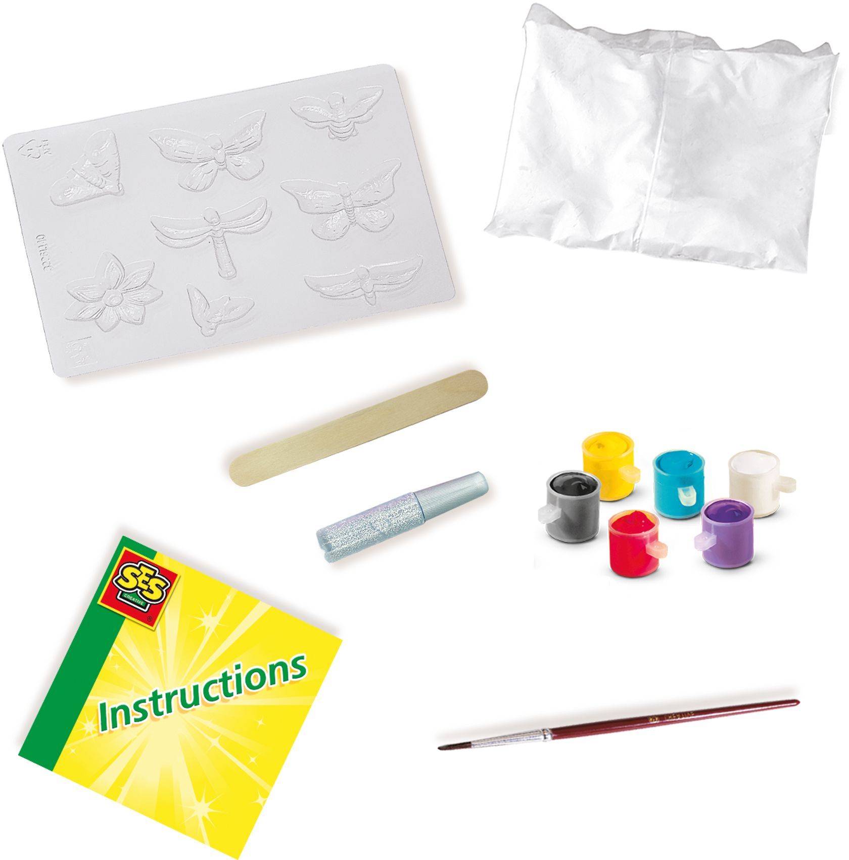 Enfant Kit Créatif Realure 43 Pièces - Papillons Et Fleurs En Bois à Décorer Activité Manuelle