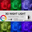 couleur 7 couleurs pas à distance Lampe LED 3D en forme de parapluie, Anime Mon Voisin Totoro, Pour Chambre à-2
