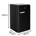 Réfrigérateur bar Comfee RCD93DKRT1(E) 1 porte 93L Froid statique Noir-2