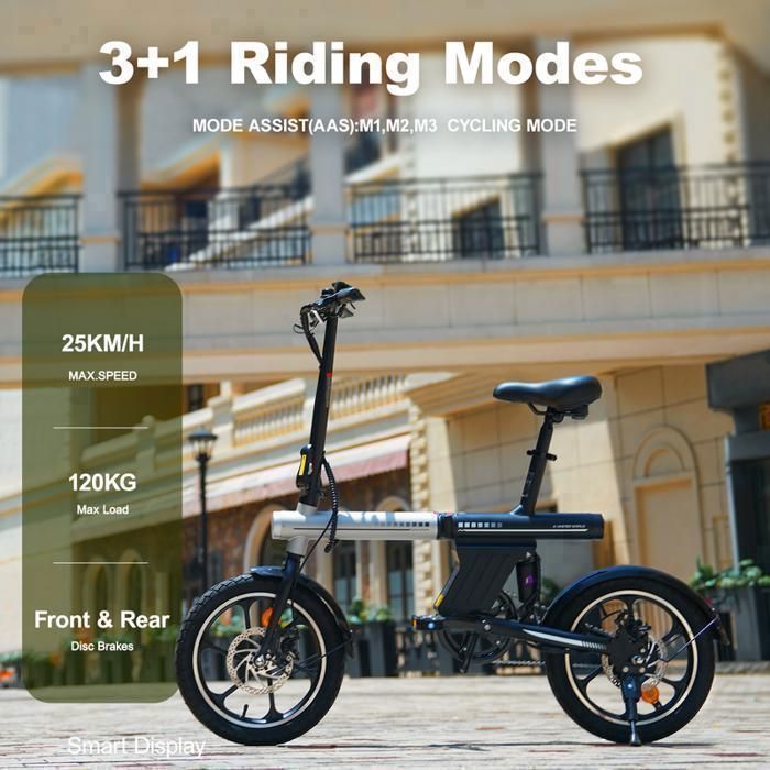 AVDLEU Vélo Électrique Pliable Roues 16" Moteur 250W 25km/h — free download