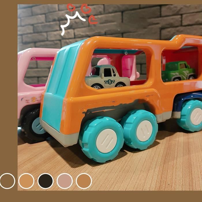 Jouet de Camion pour Enfants 3 Ans et Plus - AMOUNE - 4 Mini voitures -  Lumières et Sons