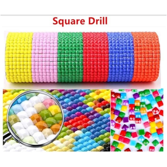 Peinture Diamant Humain Coloré Diamond Painting Loisir Creatif Adulte Enfant Mosaique Point De