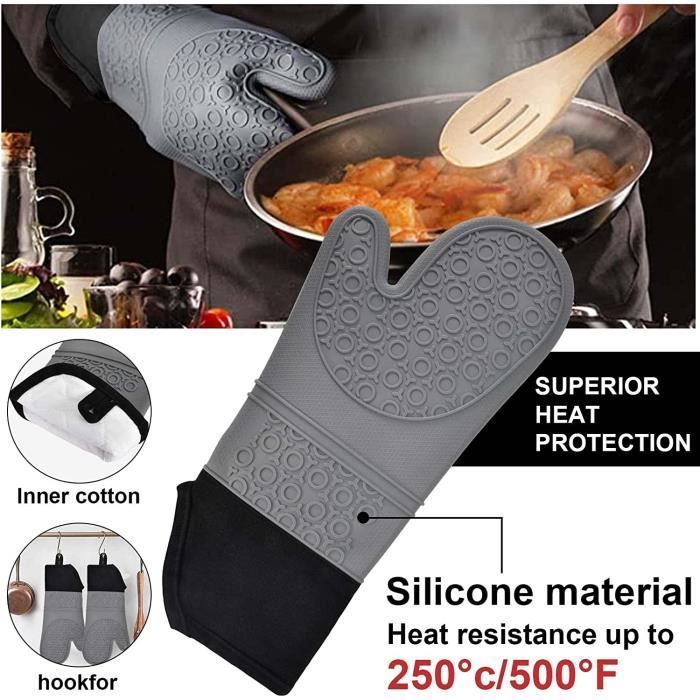 Gant de cuisine anti chaleur Silicone - Manique Four