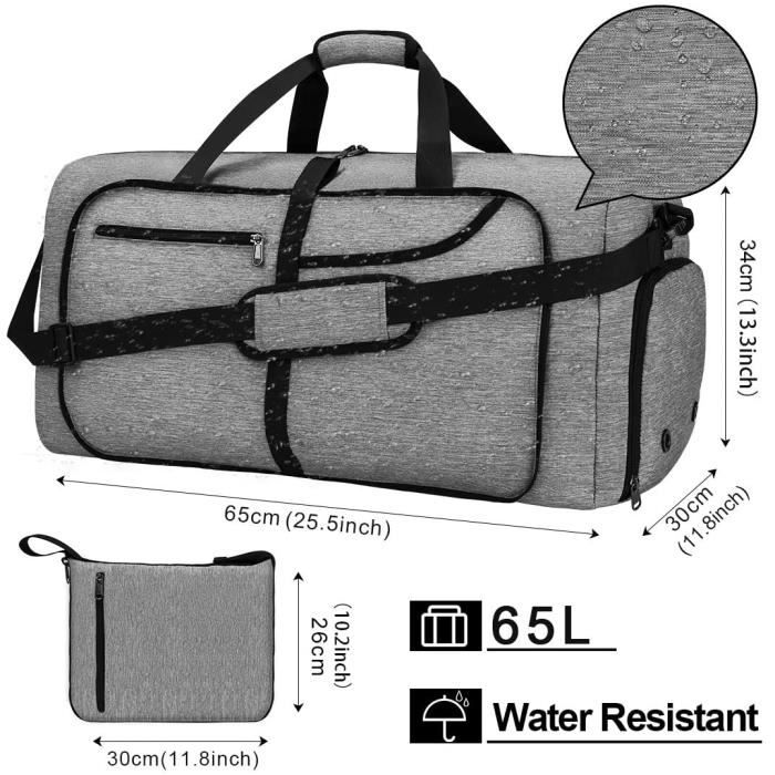 Sacs De Voyage Pliables 44x32x14 Cm - Lot De 2, étanches, Idéaux Avion (bagage à Main), Sport, Déménagement