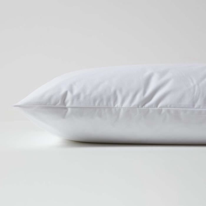 Lot De 2 Protège-Oreillers 65x65 Imperméables - Jersey Coton 100% Doux, Anti-Acariens, Marque Française