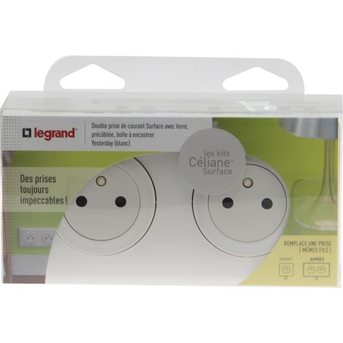 Presa Doppia Elettrica Legrand Celiane | 16A 3680W Con Messa A Terra | Colore Grafite | Per Installazione A Incasso - 4