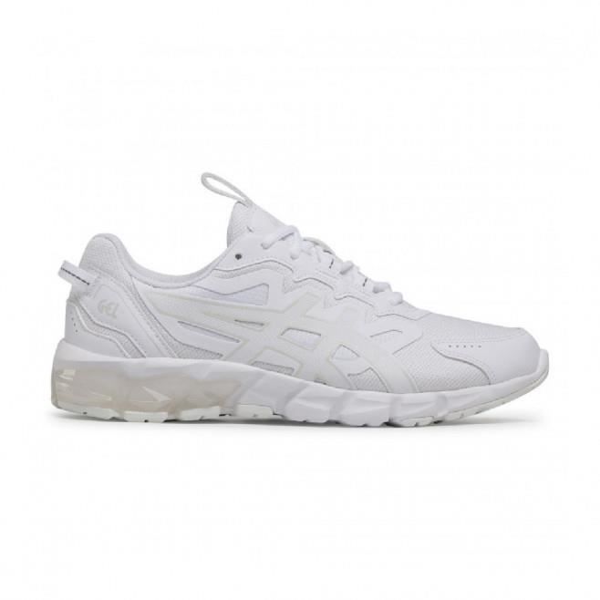 Basket Asics GEL QUANTUM 90 ASICS Homme Blanc Polyester Lacets Plat Cdiscount Chaussures