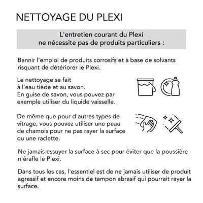 Plaque de plexiglass noir - Épaisseur 2 ou 4 mm - Plexi PMMA XT