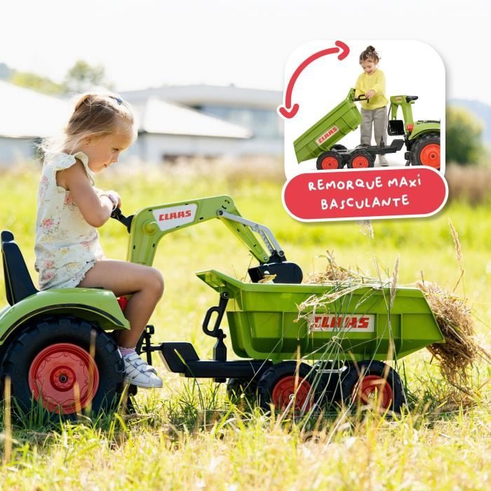 Falk tracteur a pédales claas arion 410 remorque en ance | Clasf jeux