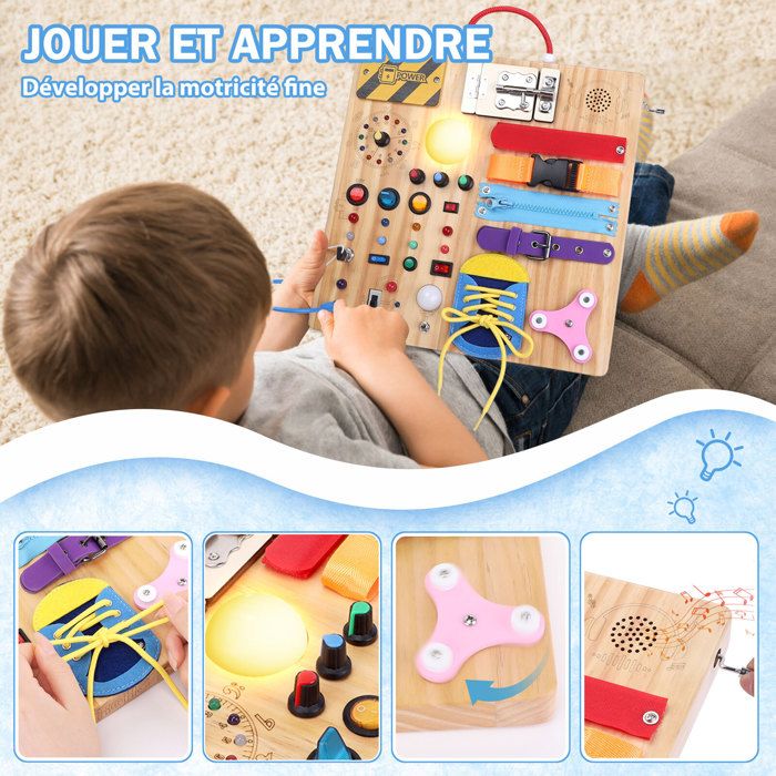 MXTIMWAN Jouet Montessori Bebe 1 2 An, 7 In 1 Montessori Cube Activité Bébé 6-18 Mois, Jouets Activité Et Développement, Montessori Sensoriel Jouets, Pour Enfants 1 2 Ans Anniversaire Noël Cadeau