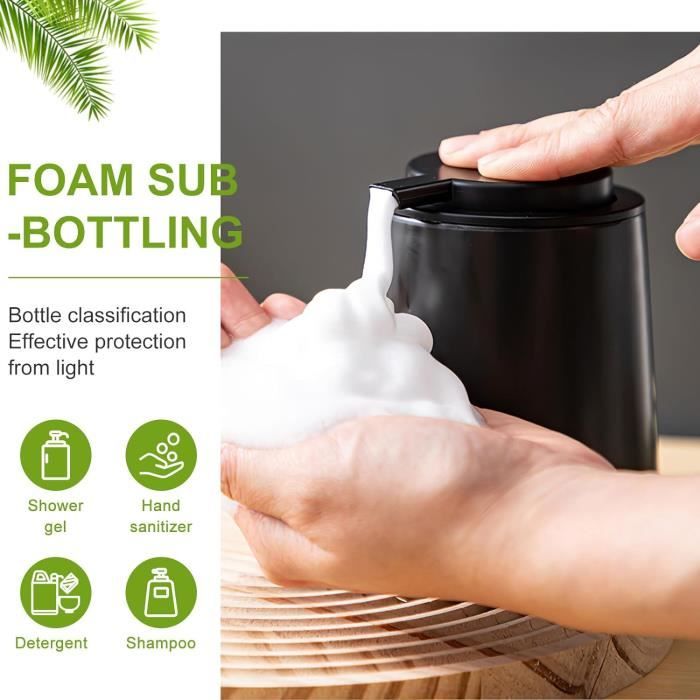 Distributeur Savon Mousse Segbeauty - Céramique 320ml - Tête Pompe Mousseuse - Rechargeable