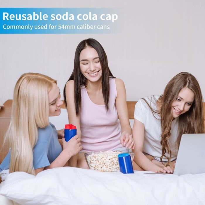 6 Couvercles Réutilisables Pour Canettes De Soda/cola - Étanches, Anti-poussière - Compatibles Plupart Canettes