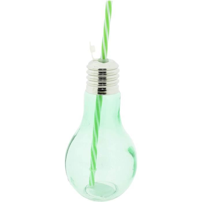 Gobelets En Verre Nervuré Forme Vague Avec Pailles - Verres à Boisson Bullés Élégants 300ml Pour Café Glacé Et Cocktails