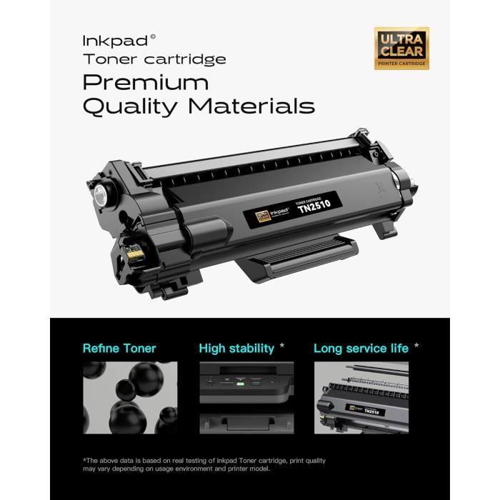 2 Cartucce Toner Compatibili TN2410 Nero Per Stampanti Brother &ndash; Go Inks &ndash; Confezione Da 2