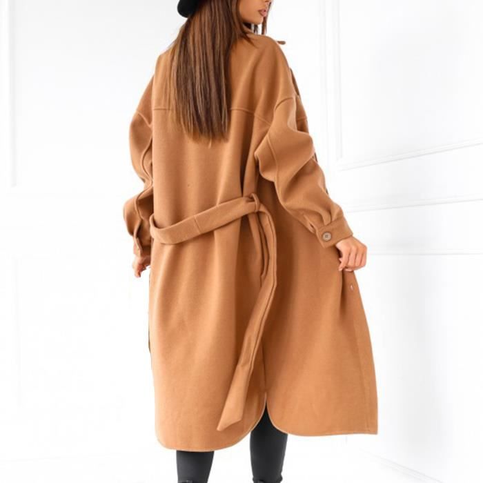 Manteau oversize camel 2025 femme