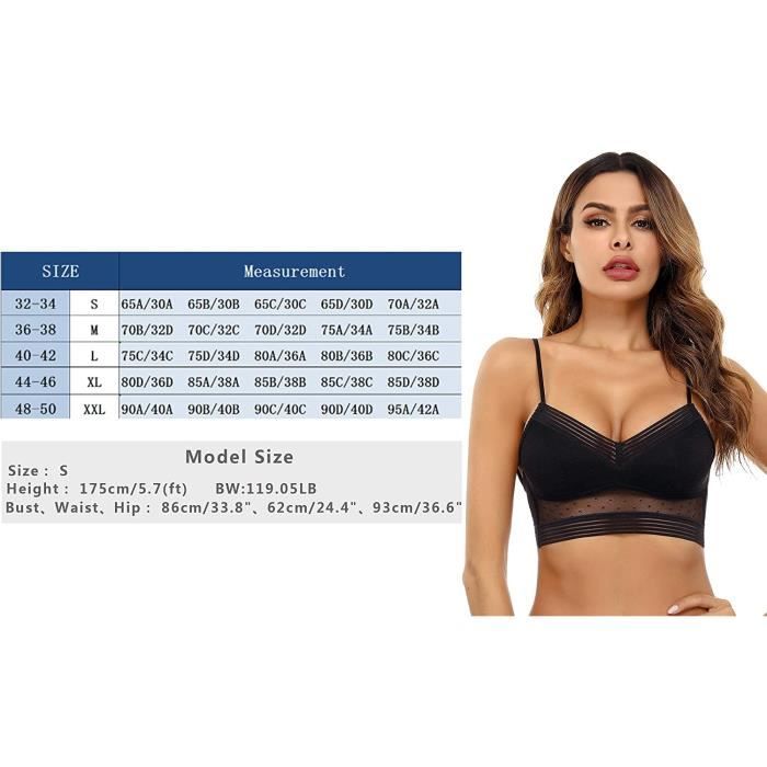 Soutien-gorge Brassière Sans Armatures , taille S à XL