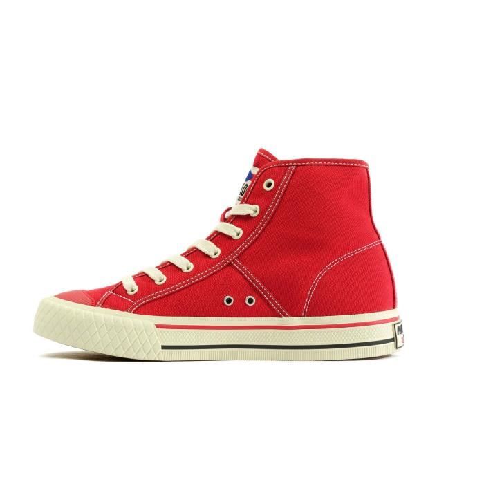 Baskets en toile Palladium Palla Louvel Homme Rouge Textile Lacets Chilli pepper wh asprags m Cdiscount Chaussures