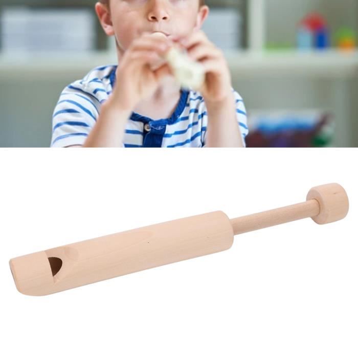Sifflet Swanee Percussion Plus PP153 - Bois Massif - Gamme 1 Octave - Bandes Colorées - Effet Glissando