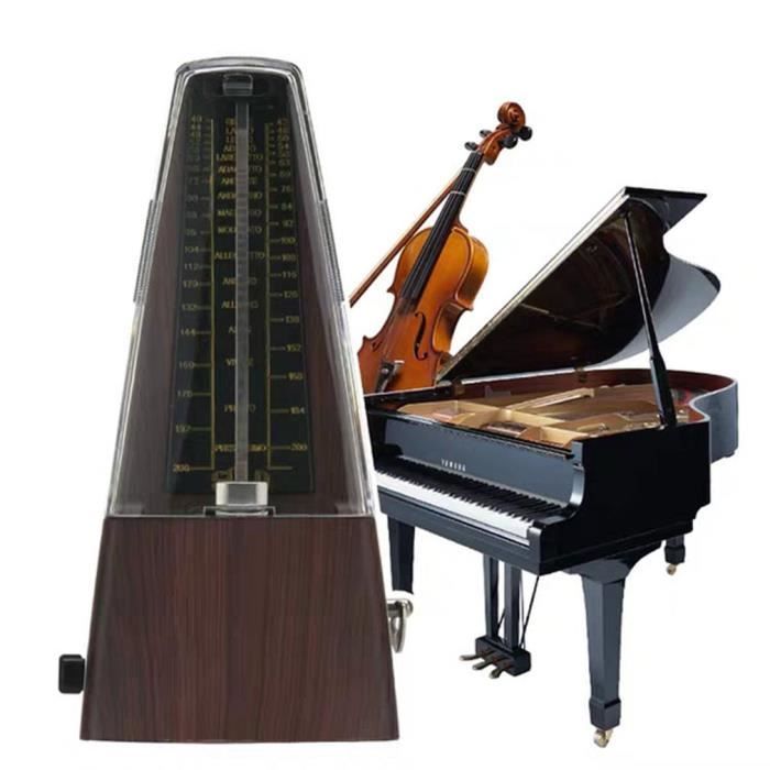 Métronome Bluetooth 2-en-1 Rechargeable - Pour Guitare, Piano, Batterie - Haut-Parleur Intégré, Comptage Vocal, 30-260 BPM