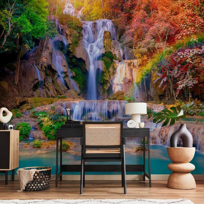 Papier peint panoramique paysage 350x256 cm - Revêtement mural ...