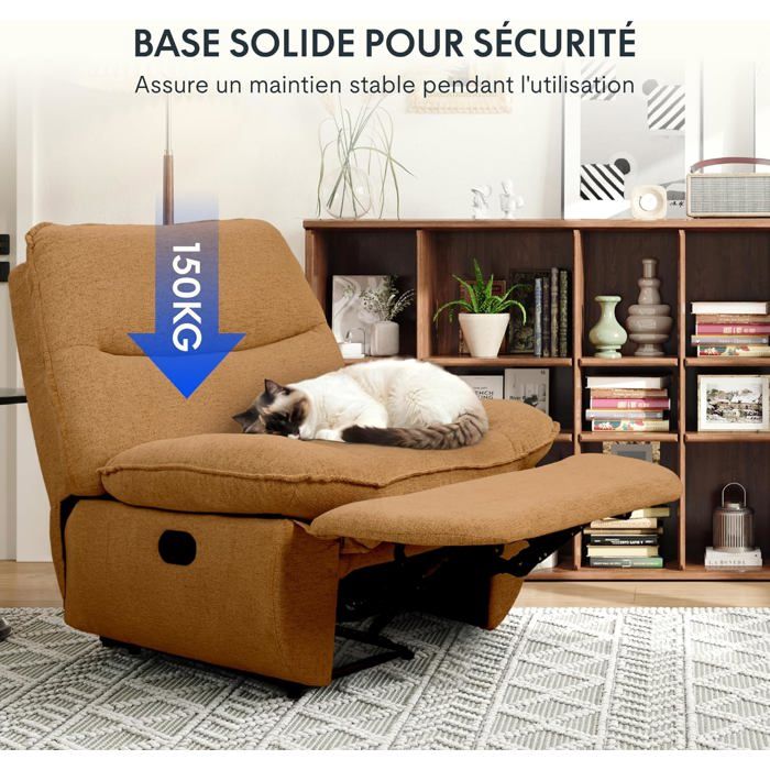 Fauteuil Relaxant Convertible 3-en-1 Flexispot - Lit, Canapé, Chaise Longue - 300kg Charge, Beige