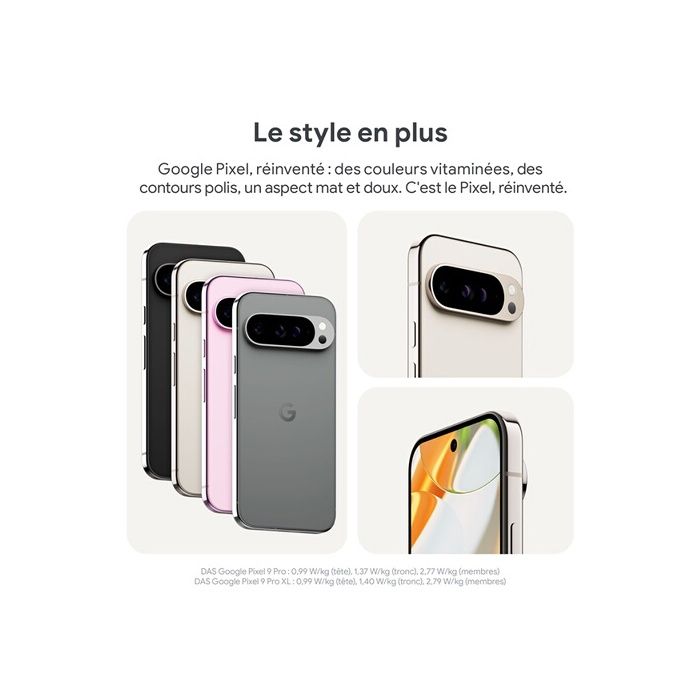 Smartphone Google Pixel 9 Pro 128Go Noir Obsidienne 5G