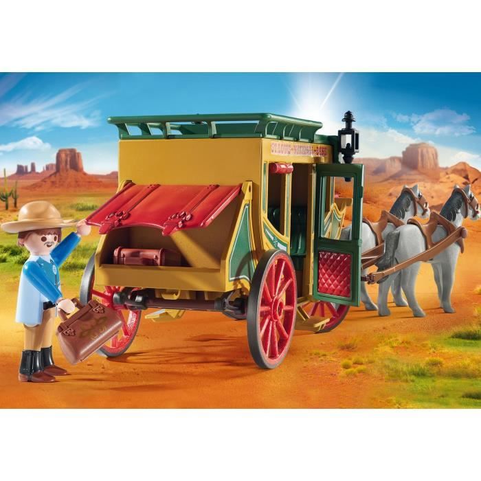 Playmo - Attaque de diligence dans le Far West Référence Playmobil : 71862