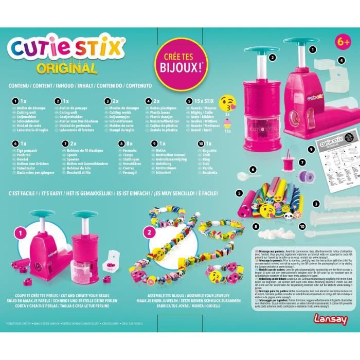 Set de Création Cutie Stix LANSAY Activités Artistiques Création de  Bijoux Dès ans