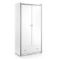 Armoire 2 Portes Bonny 202cm Blanc Paris Prix Achat Vente