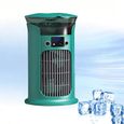 Mini climatiseur sans évac., 2-en-1 USB, 3 vit., humidif. LED, bureau/chambre/camping. Corvina