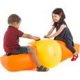 Balançoire à Bascule Gonflable - ROOM STUDIO - Pour Enfant - 45x126x50cm - Jaune et Orange-0