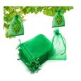 Sacs de protection pour fruits - 100 sacs filets blancs 30x20cm - Protégez vos fruits des oiseaux et insectes-0
