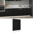 3603•SALE CHIC Panneau de lave-vaisselle Noir 45x3x67 cm Aggloméré|ARMOIRE BUFFET Meuble haut Meuble bas Cuisine-0