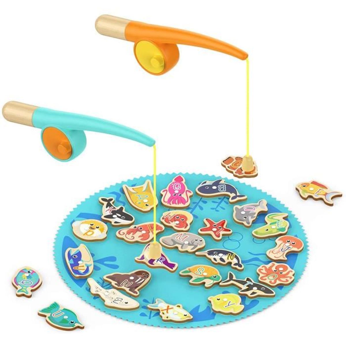 Jouet Peche Magnetique En Bois Peche A La Ligne Avec Alphabet Pour Enfant Cadeau D Anniversaire Pour Garcon Et Fille 2 Ans Achat Vente Parcours D Eau Cdiscount
