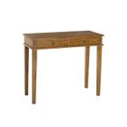 Bureau en teck massif MACABANE AYAN - 2 tiroirs - Ligne ethnique/exotique