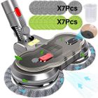 PDZZZD Brosse pour Aspirateur Dyson V10 V8 V7 V11 V15, Tete de Vadrouille Electrique, Aspirer et nettoyer 2 en 1 avec 14 Vadrouille