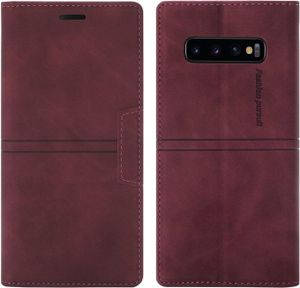 HOUSSE - ÉTUI Coque portefeuille Samsung Galaxy S10E, rouge. Étu