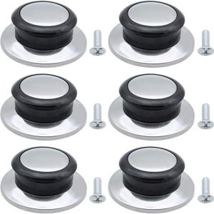 6 Poignées De Casserole En Silicone Résistant à La Chaleur - Anti-brûlure, Isolation Thermique - Lot De 3 Tailles (S, M, L) - Pour Ustensiles De Cuisine - 9