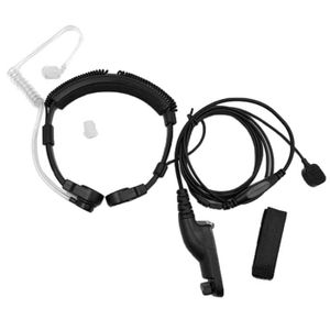 B Blesiya /Écouteur PTT et Micro de Casque en Forme de D pour Radio Bidirectionnelle Kenwood Wouxun Baofeng