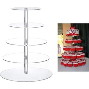 HOMDOX Support de gâteau rond à 7 niveaux stand de gâteau pour fête de  mariage - Cdiscount Maison