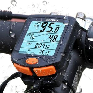 COMPTEUR POUR CYCLE Compteur de vélo sans fil étanche, écran LCD rétro-éclairé à 4 lignes pour suivi de vitesse et de distance, compteur de vélo