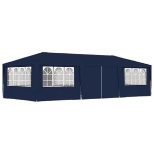 TONNELLE - BARNUM Tente de réception avec parois latérales 4x9 m Ble