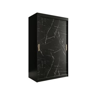 Armoire Thorn noir métal verre 2 portes - DIMEHOUSE