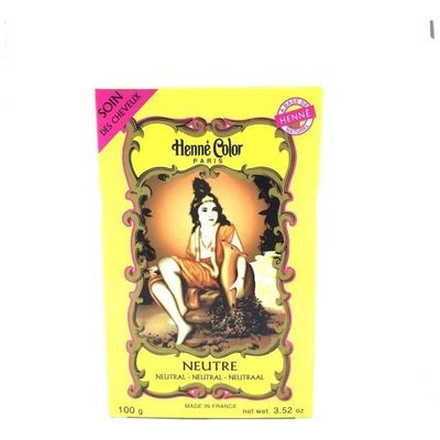 Poudre Colorante Henné Color - Noir 100g - Idéal Pour Cheveux Et Tatouages Temporaires - Neuf