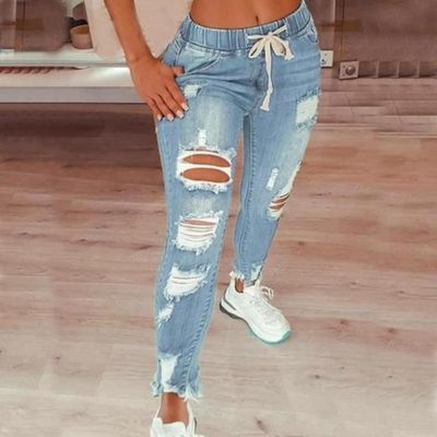 Jeans femme new arrivals a trou